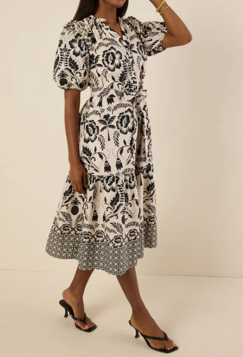 The Chic Printed Midi Dress