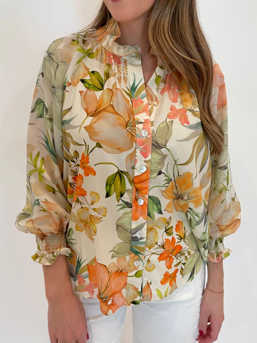 Fiona Botanical Print Shirt