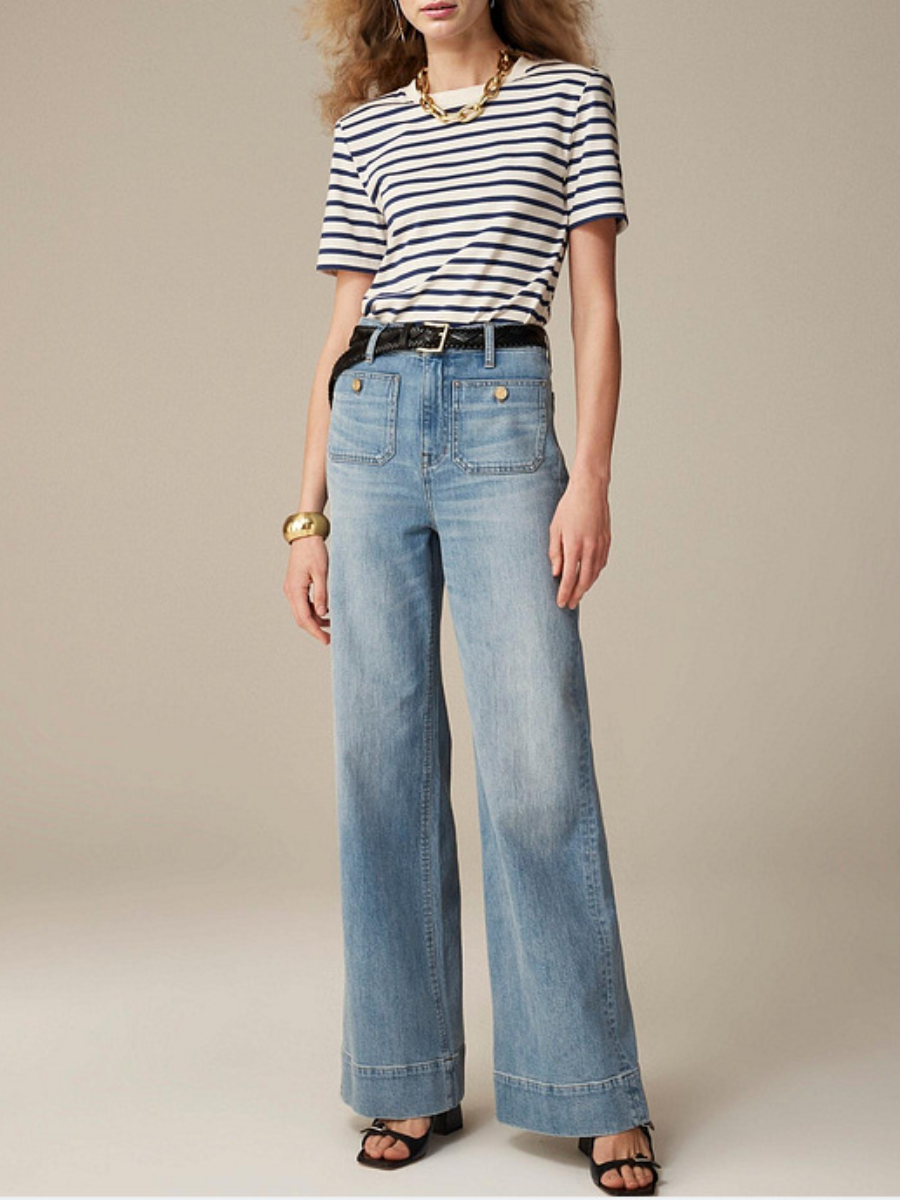 Women's Casual Button Jeans