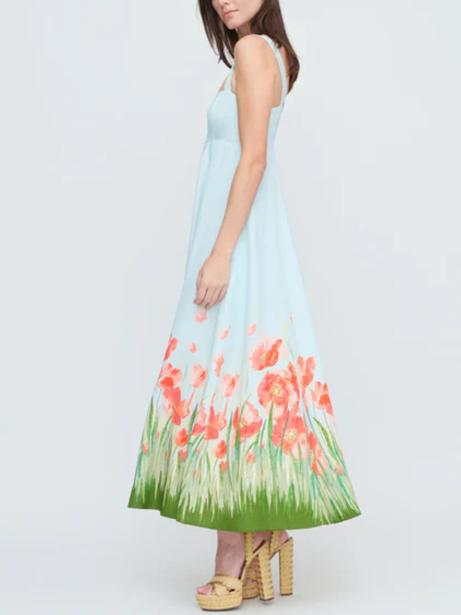 Chic Poppy Print Dress