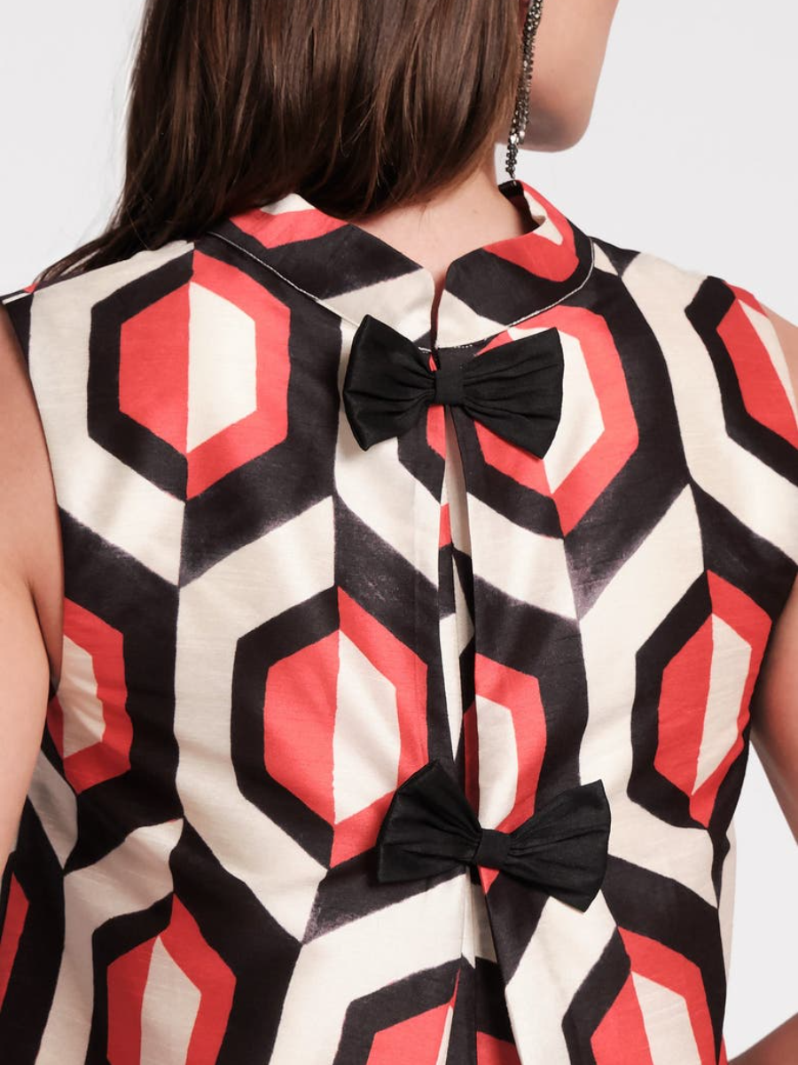 Adorable Printed Jacquard Dress