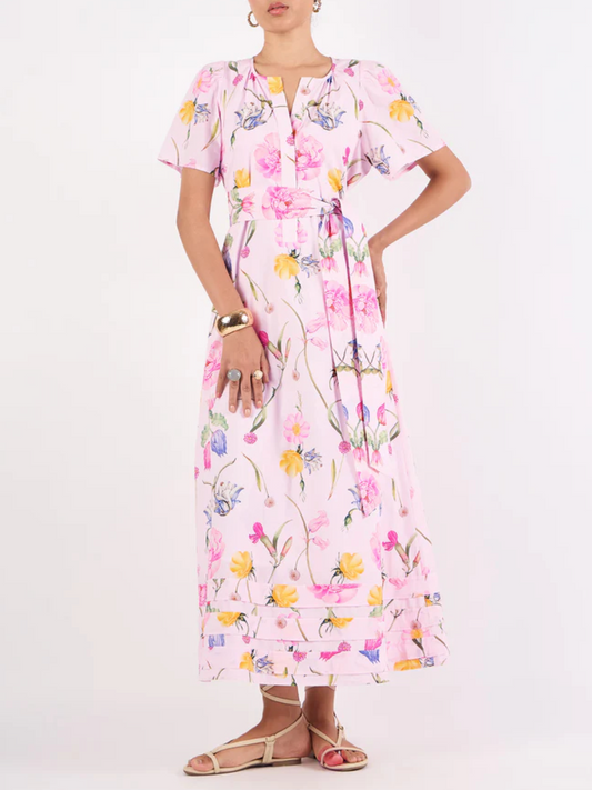 Flower Butterfly A-Line Dress