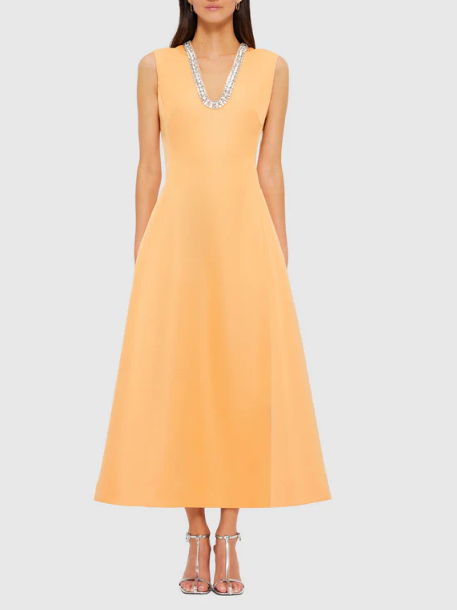 Sleeveless Premium Embellished Dress