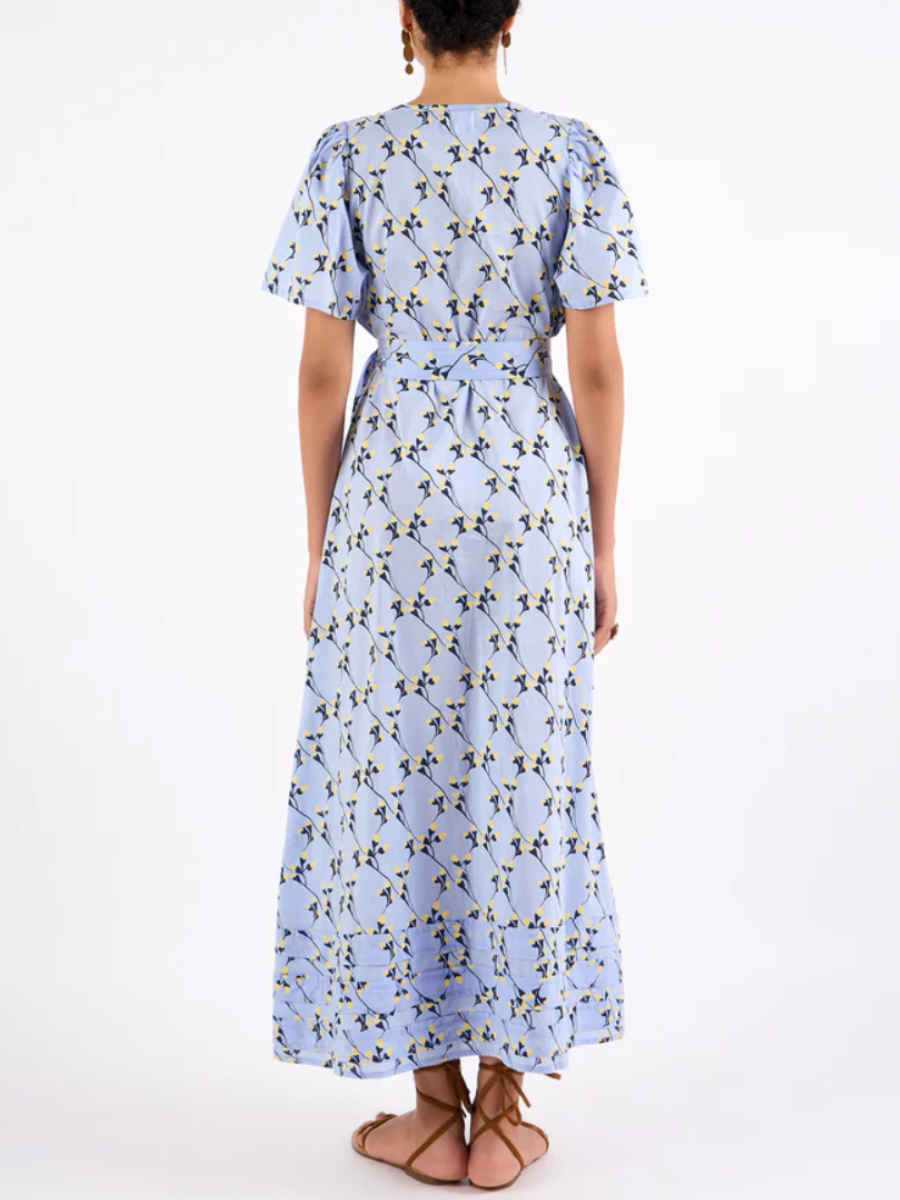 Flower Butterfly A-Line Dress