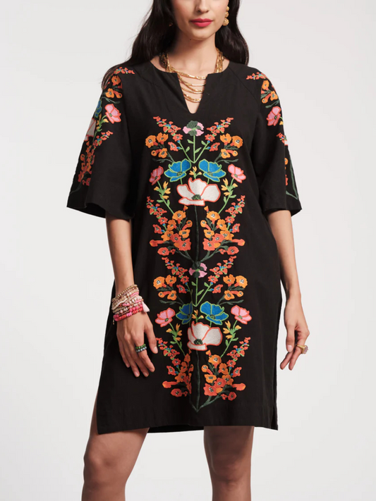 Charming Botanical Mini Dress
