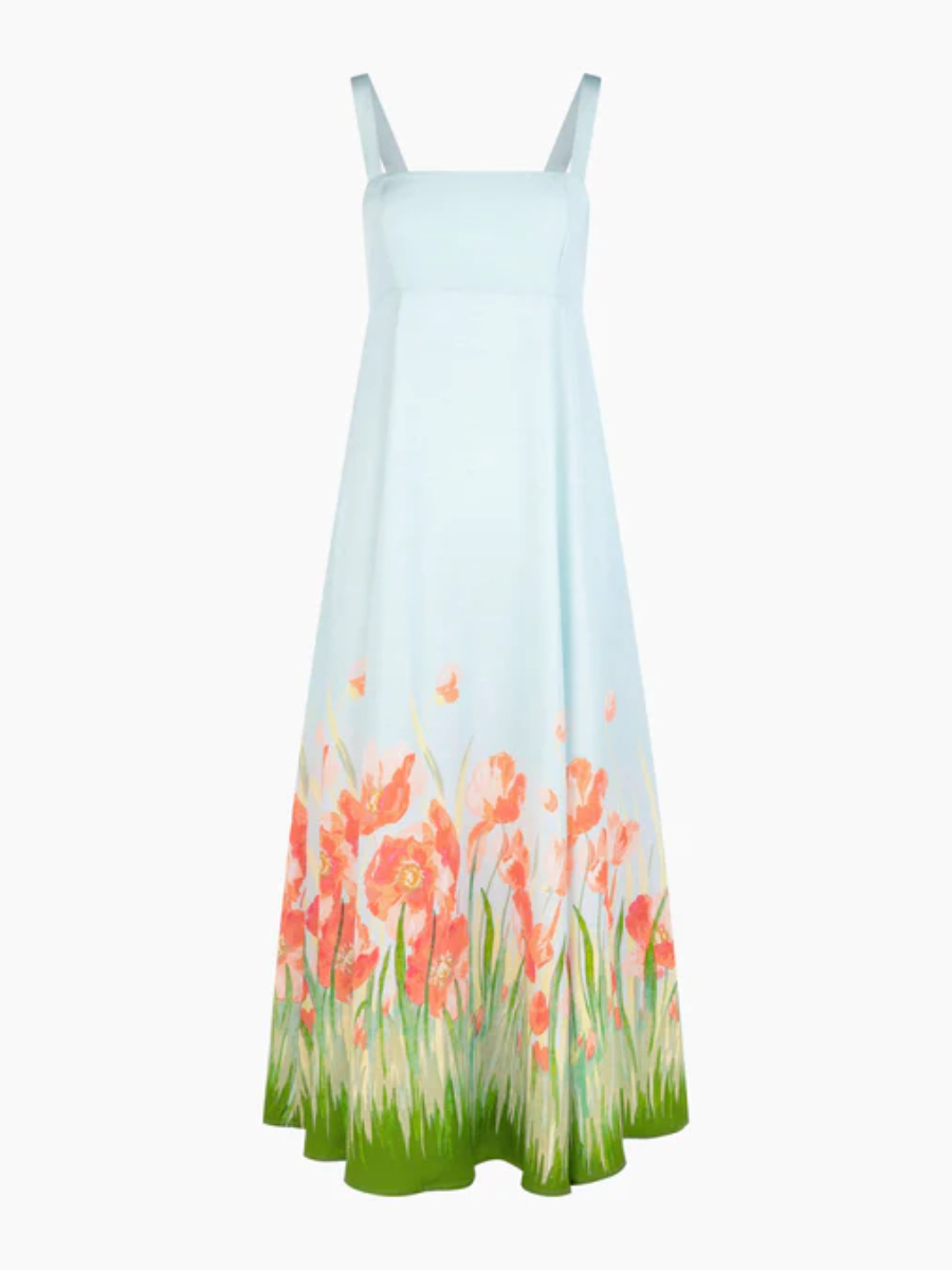 Chic Poppy Print Dress