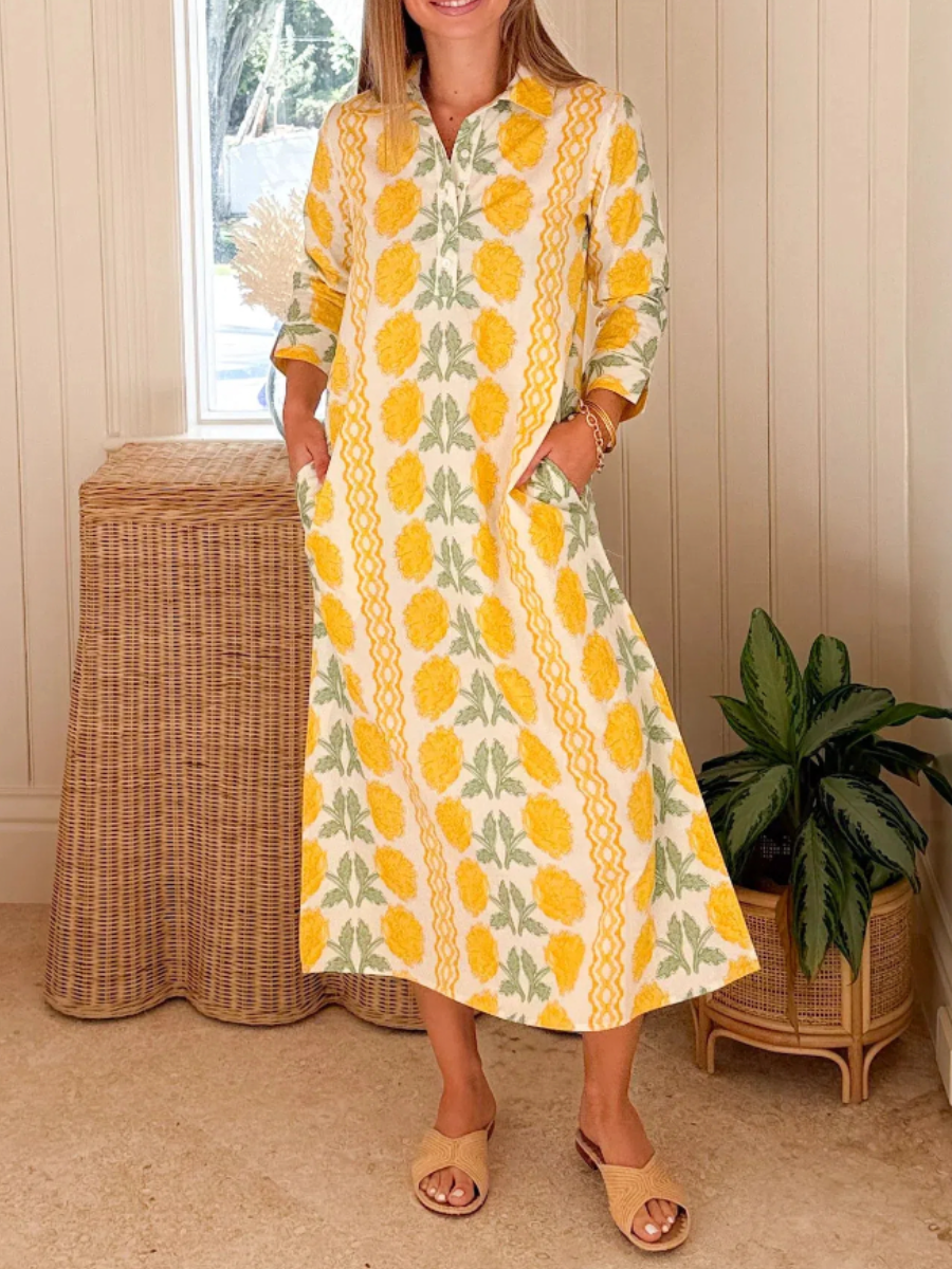 Long Sleeve Cotton Dress