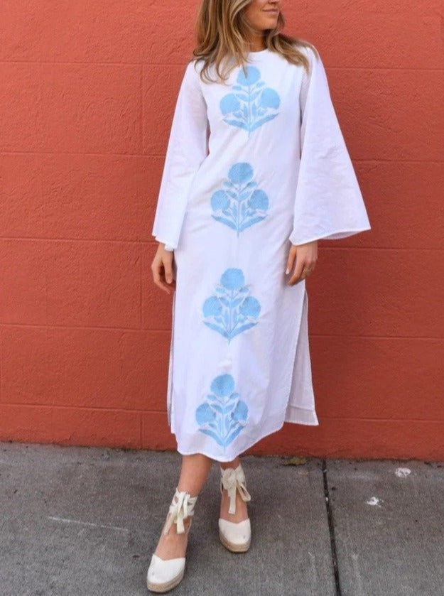 Long Sleeve Embroidered Dress