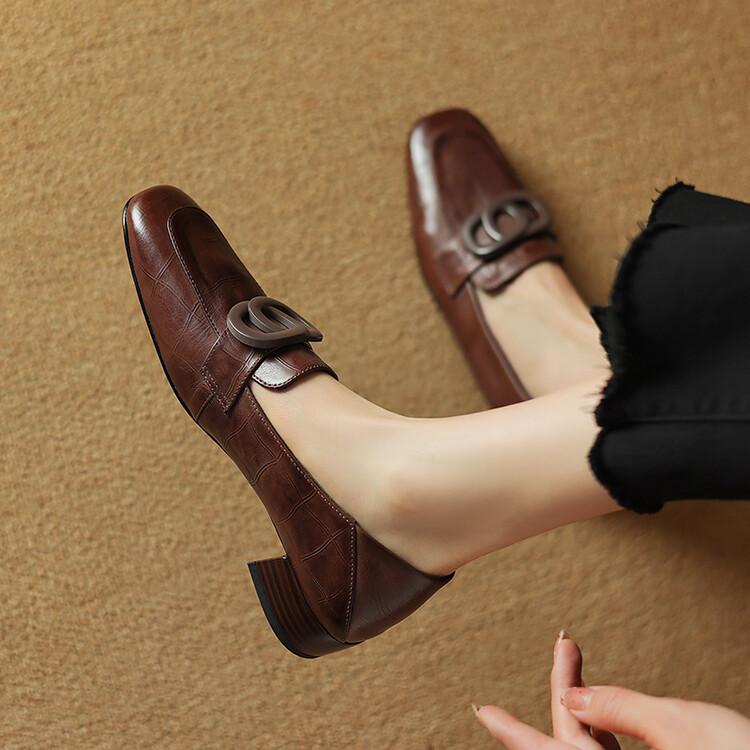 Vintage Casual Leather Loafers