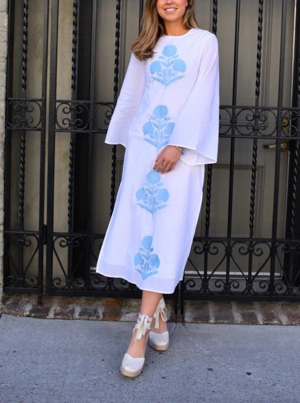 Long Sleeve Embroidered Dress