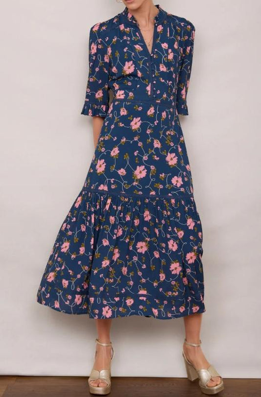 The Spring Floral Midi Dress
