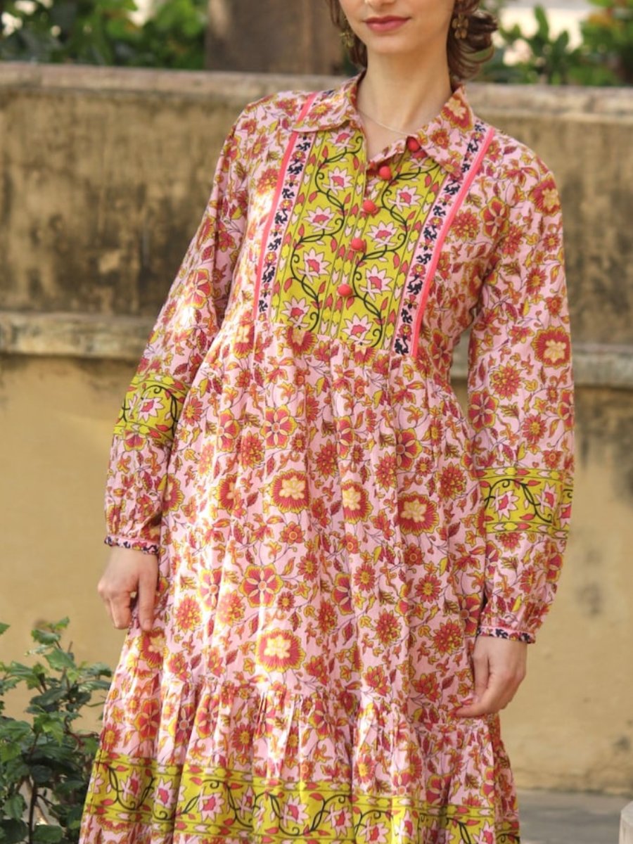 Hand Block Print Cotton Dress