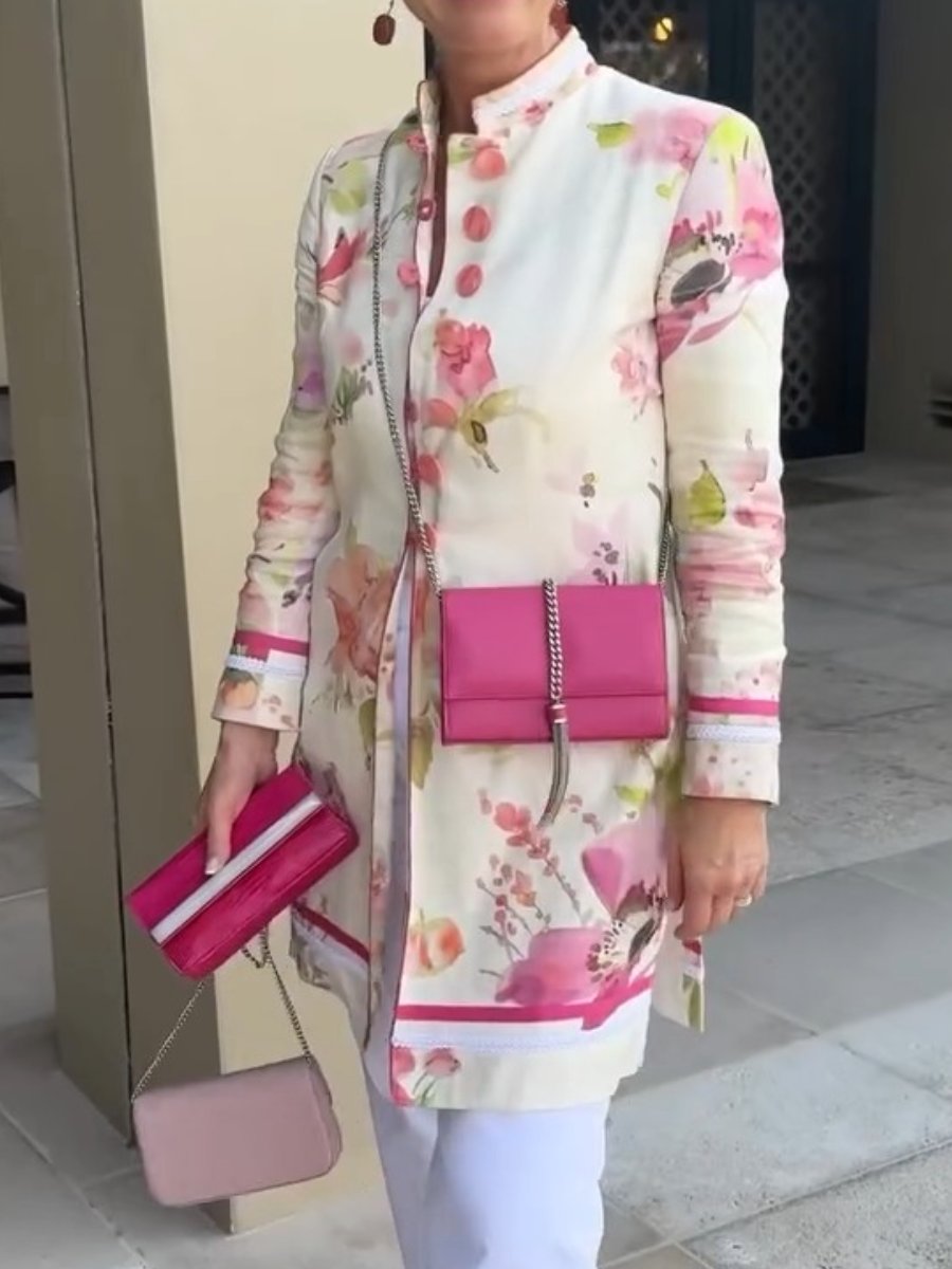 Elegant Floral Cotton Jacket