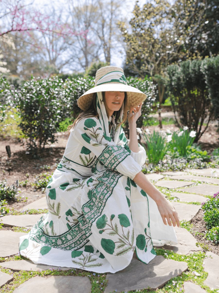 Printed Elegance Midi Dress