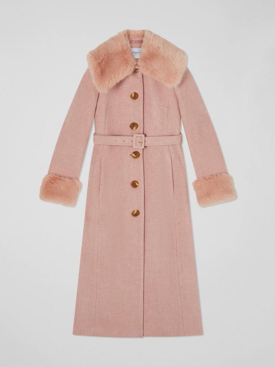 Pink Recycled Wool Coat