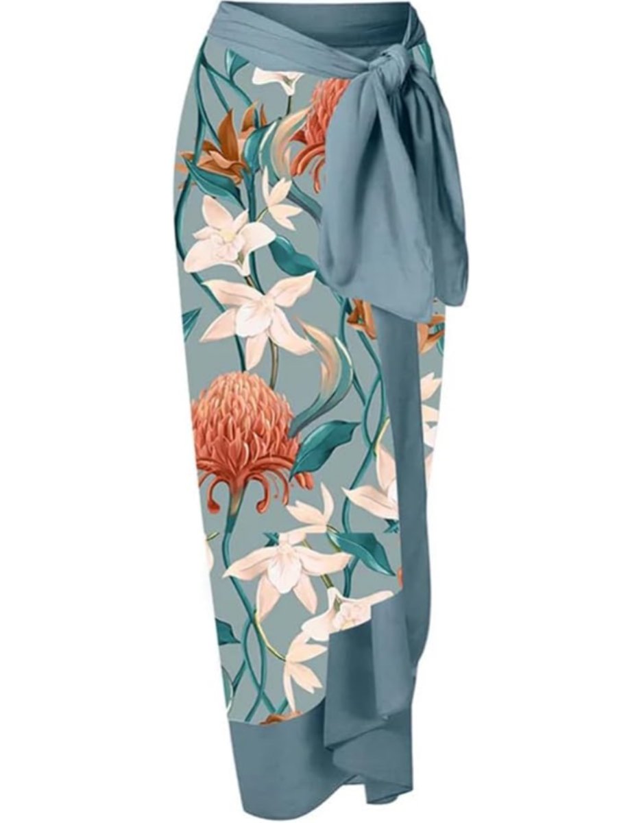 Floral Print Two Piece Bathing Suits