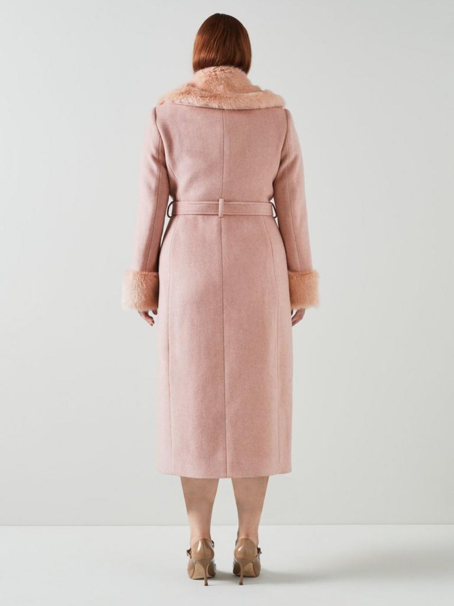 Pink Recycled Wool Coat