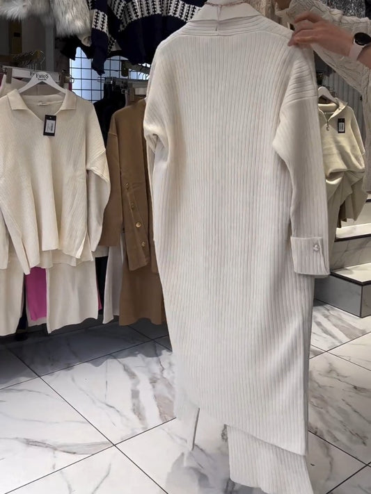 Casual Cardigan Two Piece Set