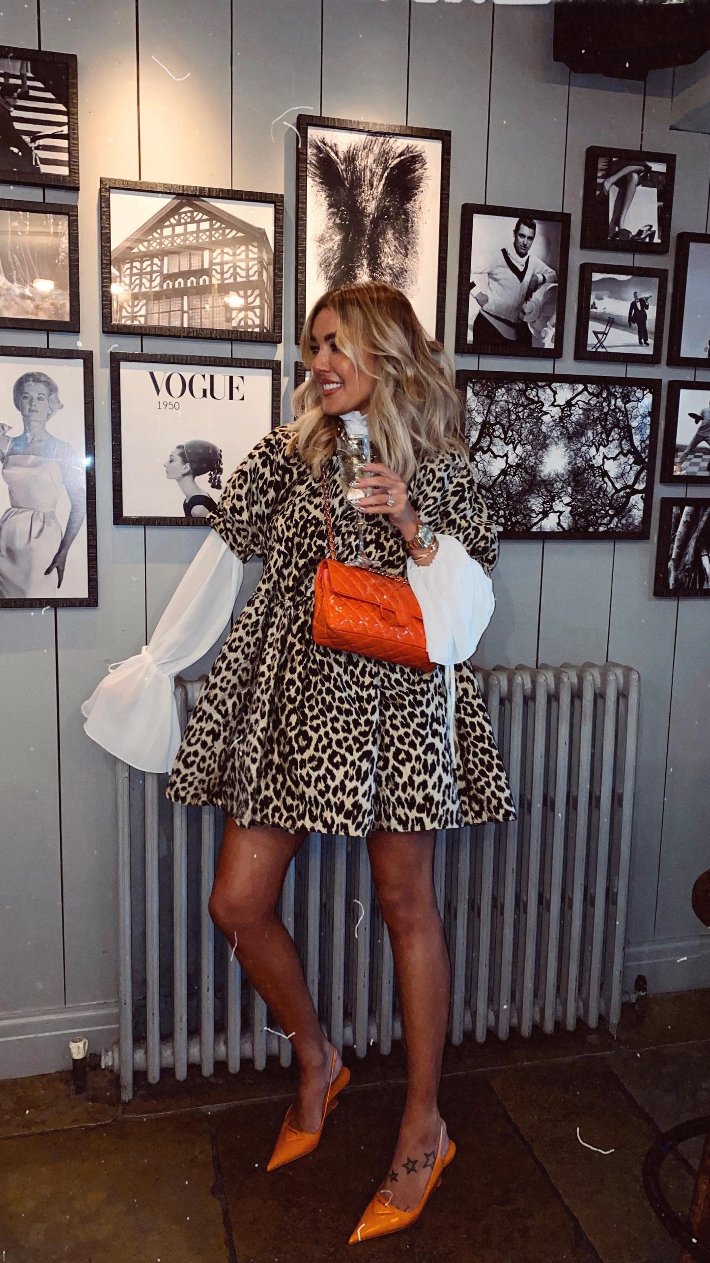 Loose Leopard-print Dress