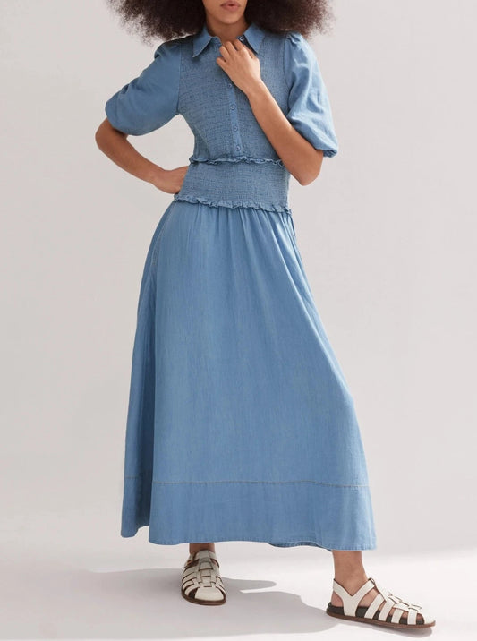 Cotton Maxi Shirt Dress