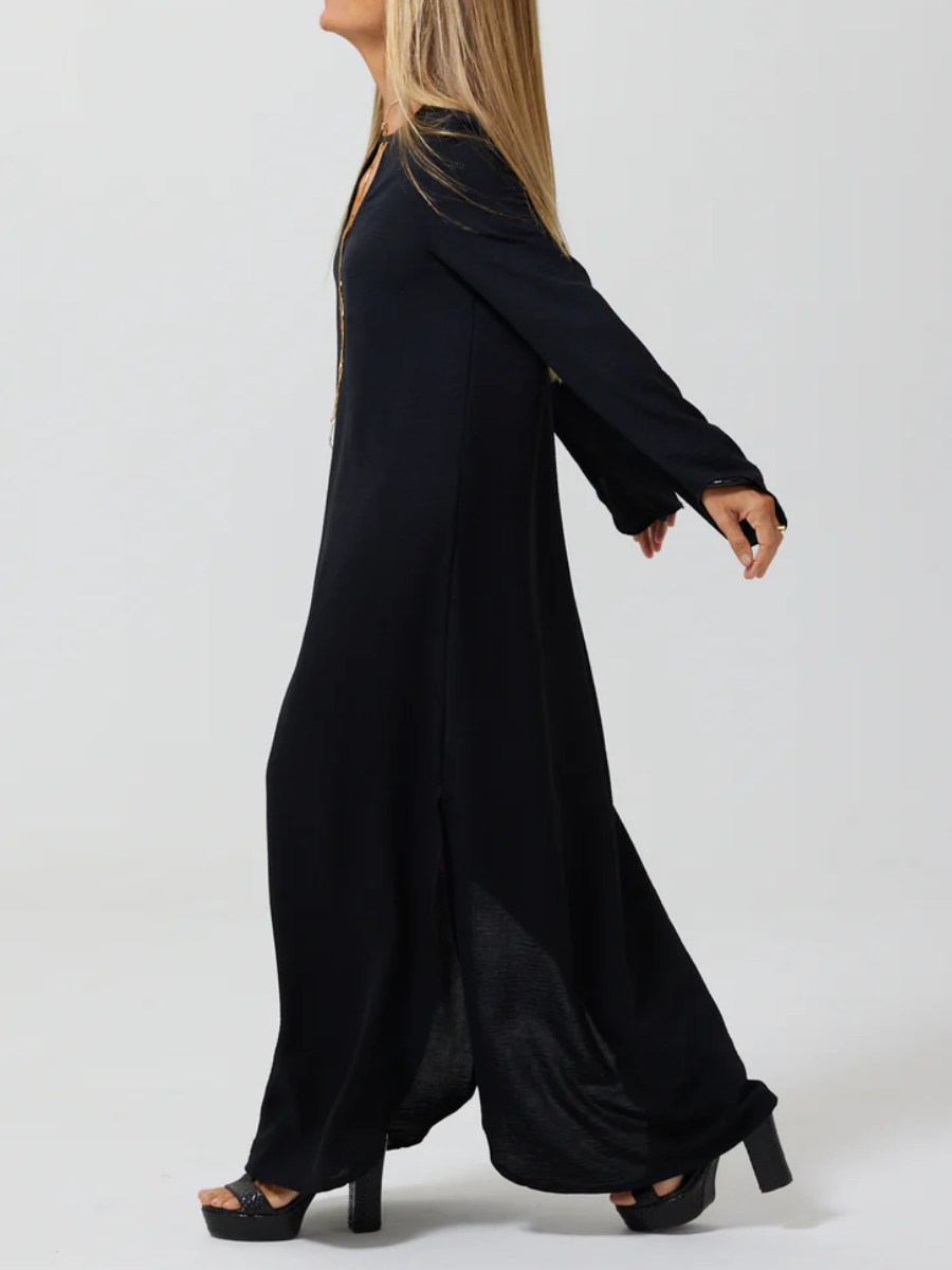 Casual Comfort Long Sleeve Dress