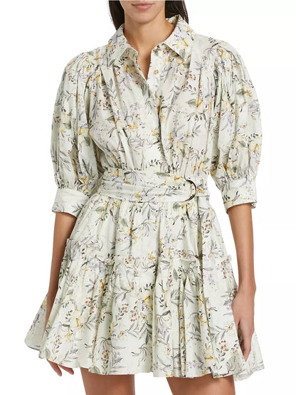 Mindy Floral Cotton Minidress