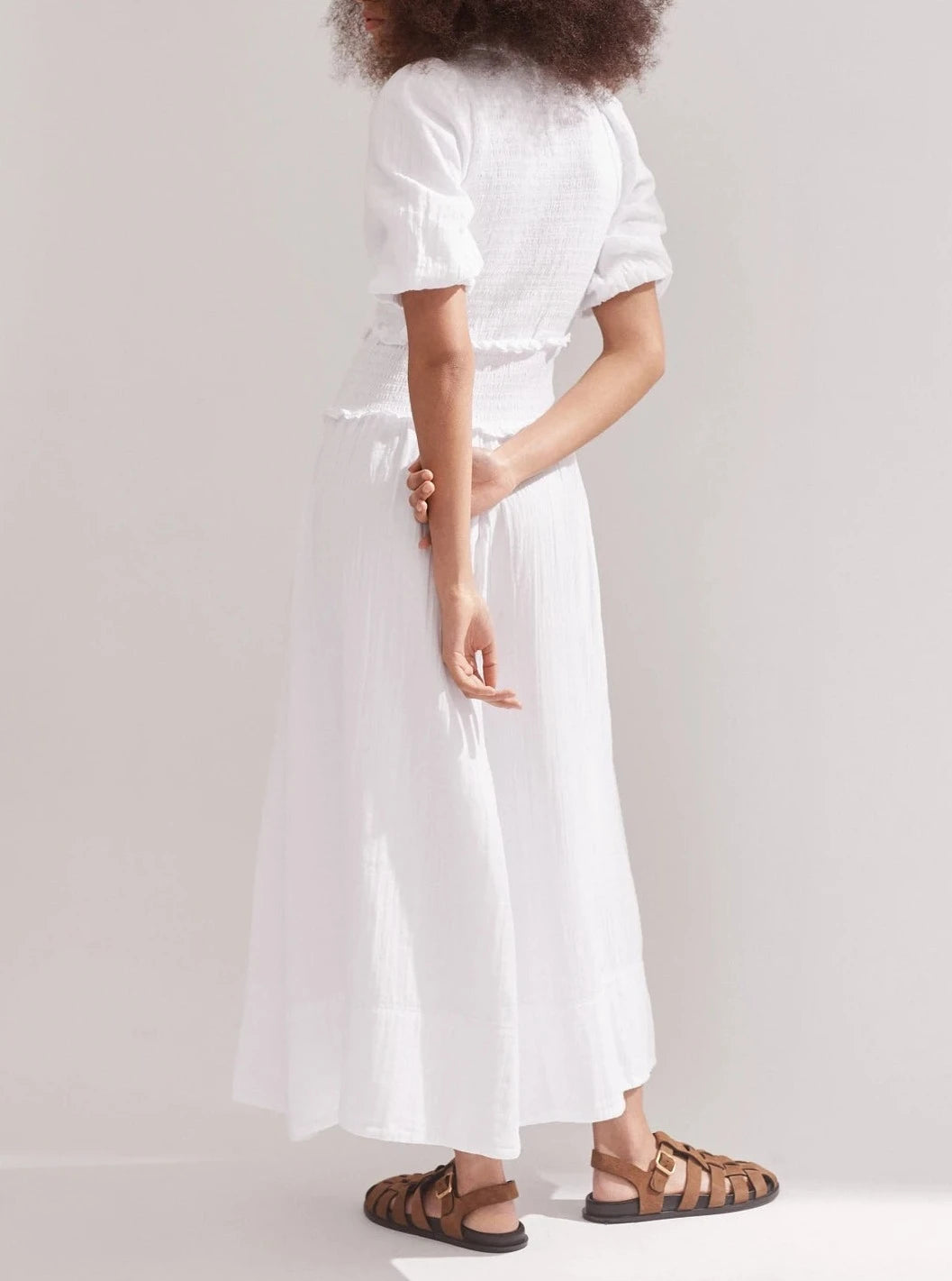 Cotton Maxi Shirt Dress