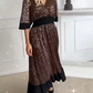 Fashion V-neck sequin dress
