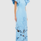 Cornflower Blue Applique Maxi Dress