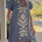 Embroidered Floral Mini Dress
