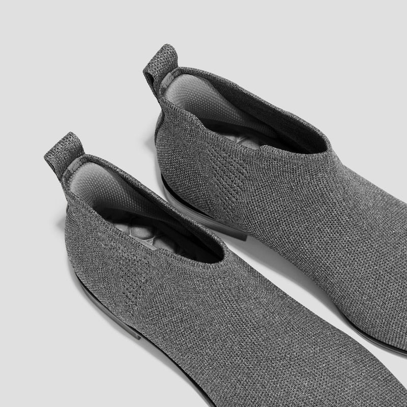 Square-Toe Ankle Chelsea Boots