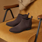 Square-Toe Ankle Chelsea Boots