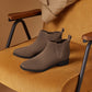 Square-Toe Ankle Chelsea Boots