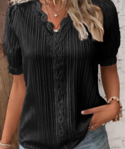 Fashion Hollow Short Sleeve Top