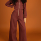 Comfy Hooded Zip Jumpsuit