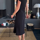 Comfortable Cotton Side Slit Dress