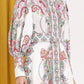 Long Sleeves Print Filigree Dress