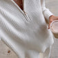 Zip Up Sweater Two Pieces Set