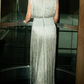 Silver Gorgeous Sleeveless Tassel Knit Dress