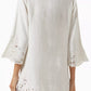 Embroidered Linen Mini Dress
