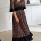 Fashion V-neck sequin dress