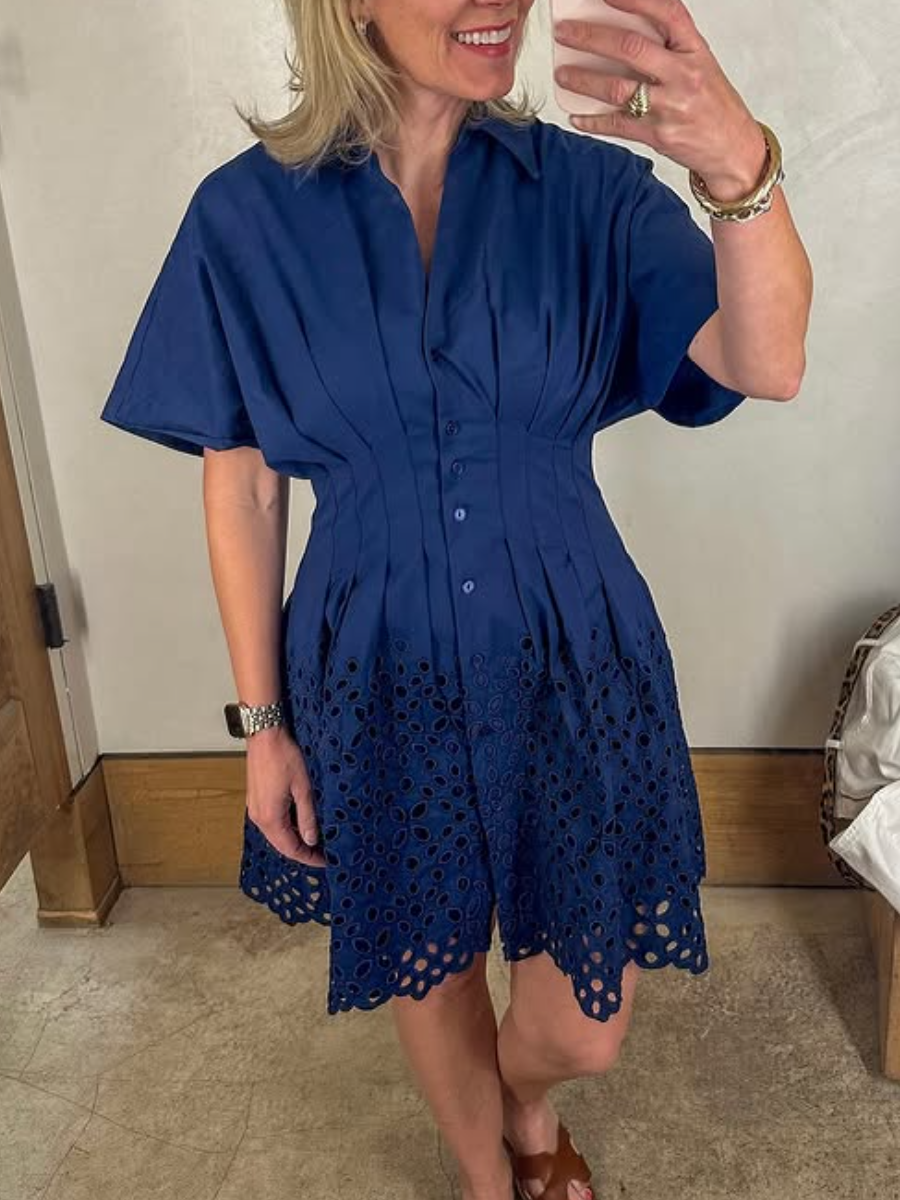 Gorgeous Eyelet Mini Dress