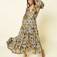 Elegant V-Neck Layered Dress
