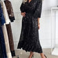 Fashion V-neck sequin dress