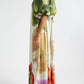 Floral Asymmetric Neck Maxi Dress