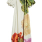 Floral Asymmetric Neck Maxi Dress