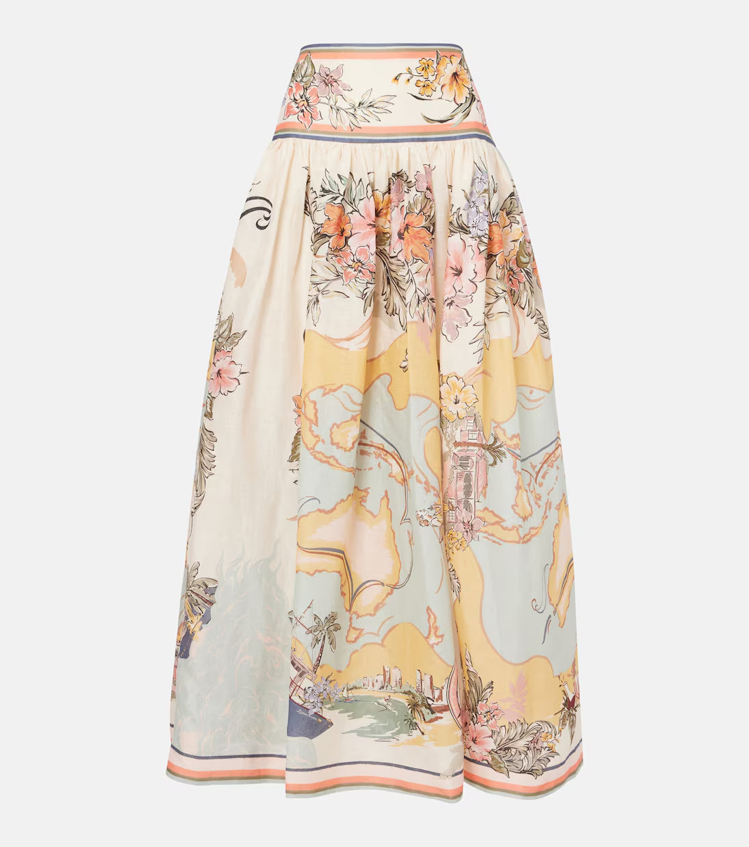 Tallow Print Linen Two Piece Suit