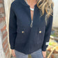 Classic Heavy Wool Zip-Up Jacket