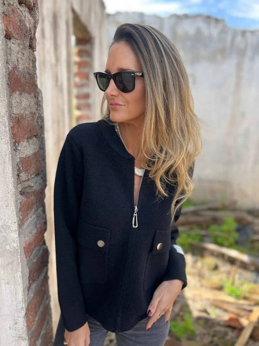 Classic Heavy Wool Zip-Up Jacket