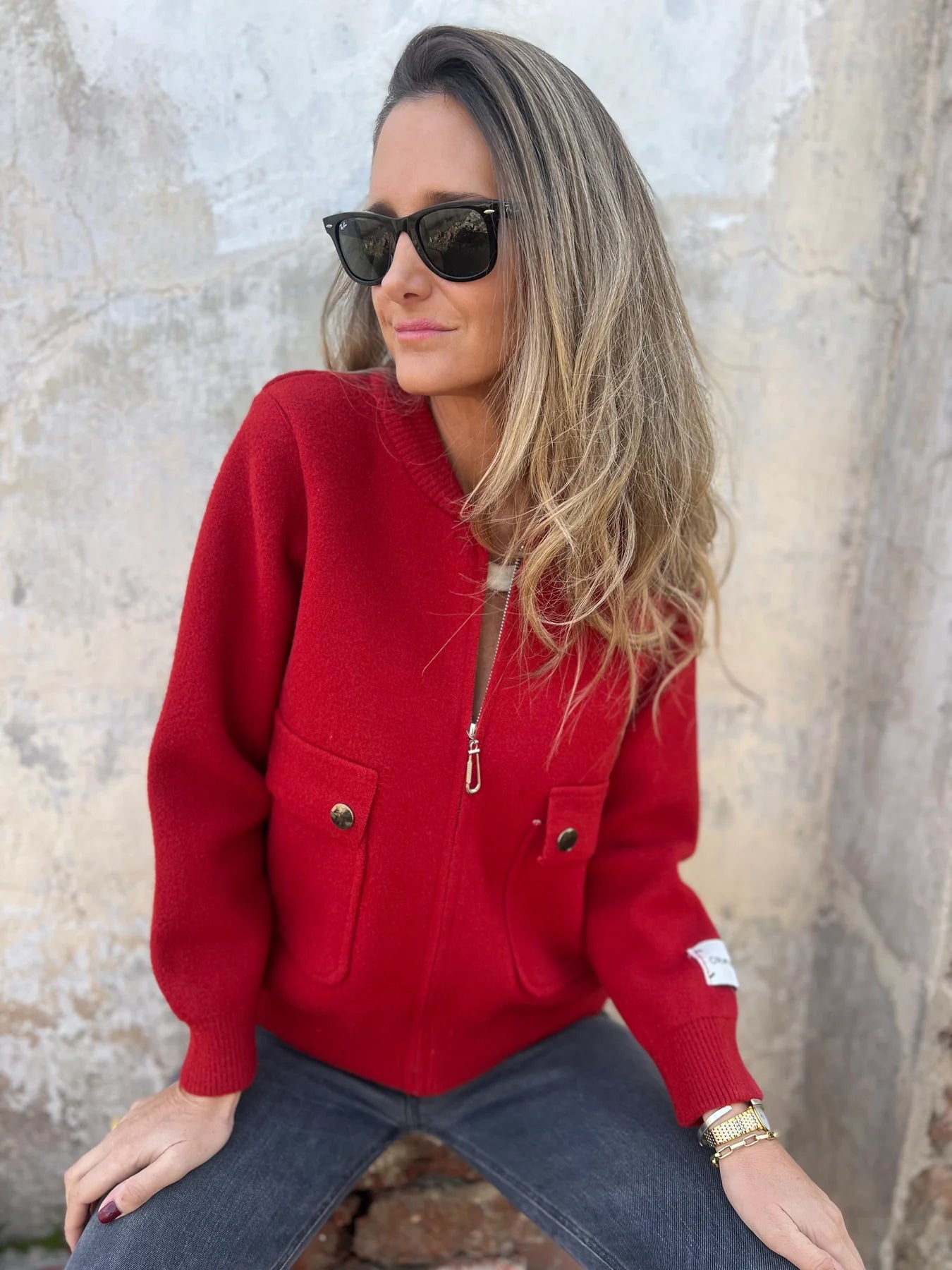 Classic Heavy Wool Zip-Up Jacket